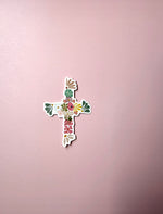 Floral Abstract Cross
– Christian Notebook & Mug Set | Faith-Based Stationery & Gift