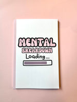 Mental Breakdown Loading
– Funny Notebook, Sticker & Mug Set | Faith-Based Stationery & Gift