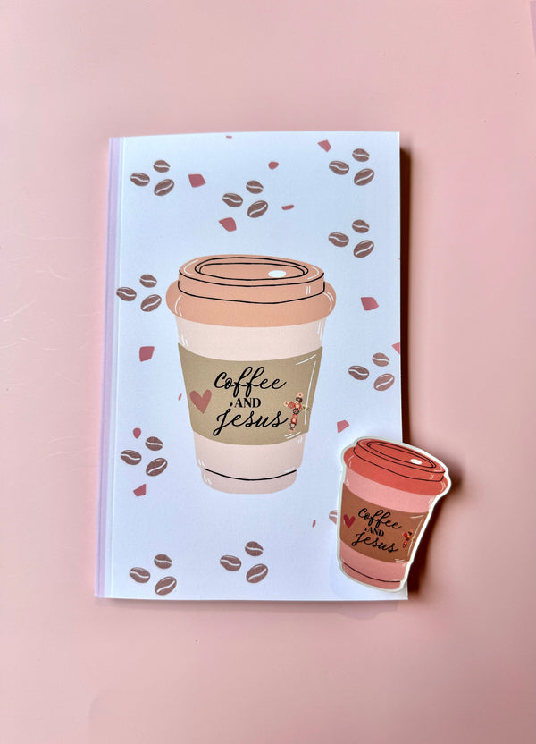 Coffee And Jesus β Christian Notebook for Prayer, Bible Study & Daily Journaling