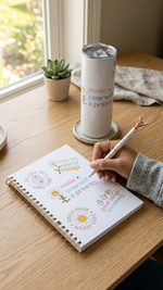 Make Yourself a Priority gift set β notebook, tumbler, pen and sticker β Quelinda
