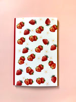 Strawberry Pattern Notebook β Cute & Colorful