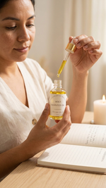 Unscented Holy Anointing Oil in clear glass dropper bottle β Quelinda