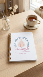 She is Clothed ( Proverbs 31:25) Spiral Christian Notebook