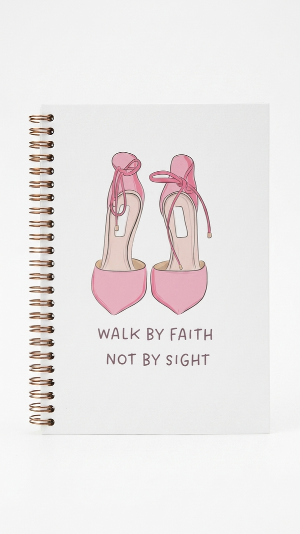 Walk by Faith Not by Sight Spiral Christian Notebook