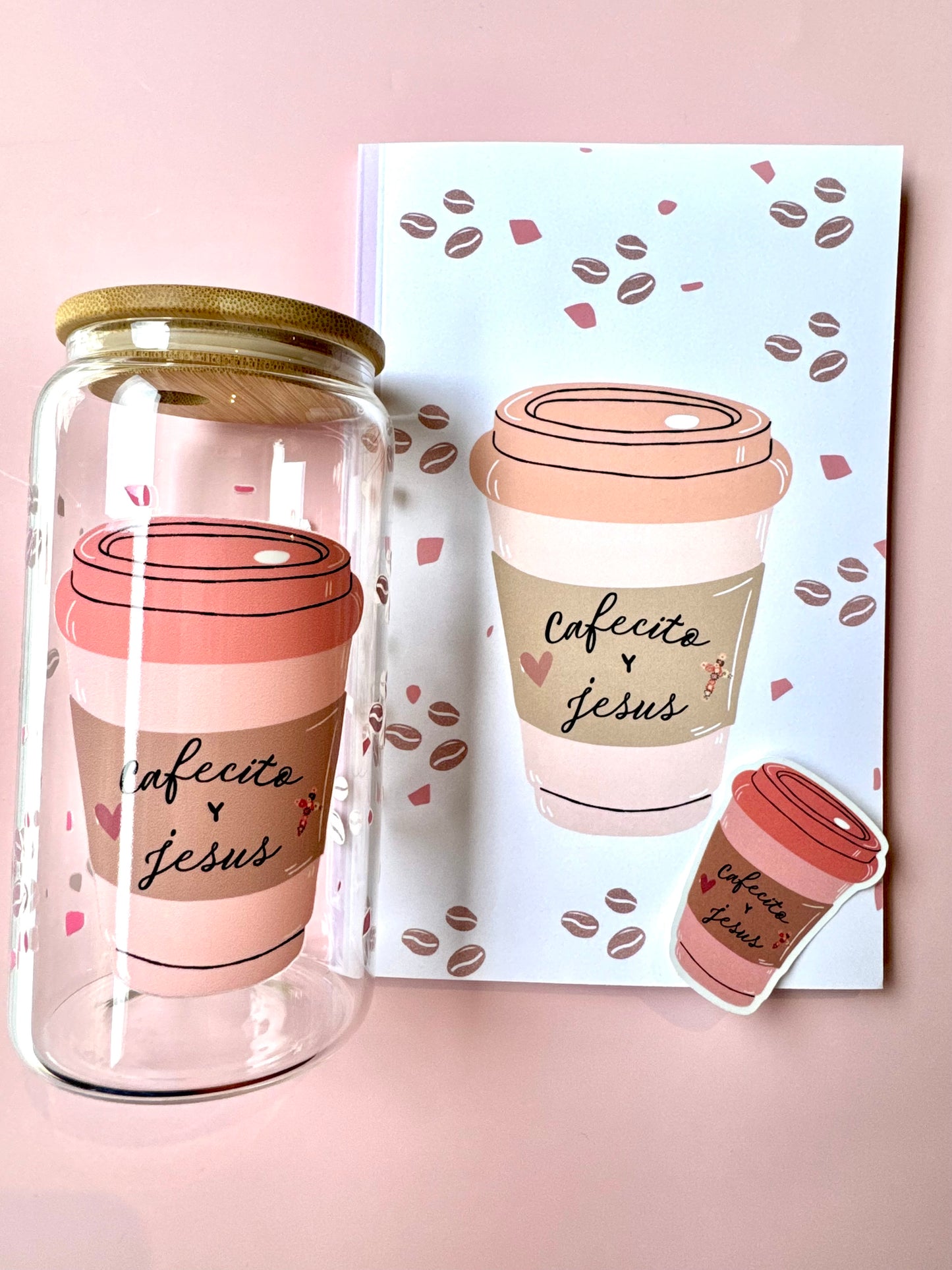 Cafecito y Jesús – Christian Notebook for Prayer, Bible Study & Daily Journaling