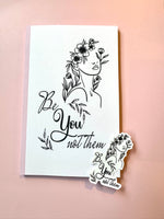 Be You Not Them– Christian Notebook & Sticker Set
