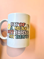 Bit of a mess, but doing my best
– Christian Notebook, Sticker & Mug Set | Faith-Based Stationery & Gift