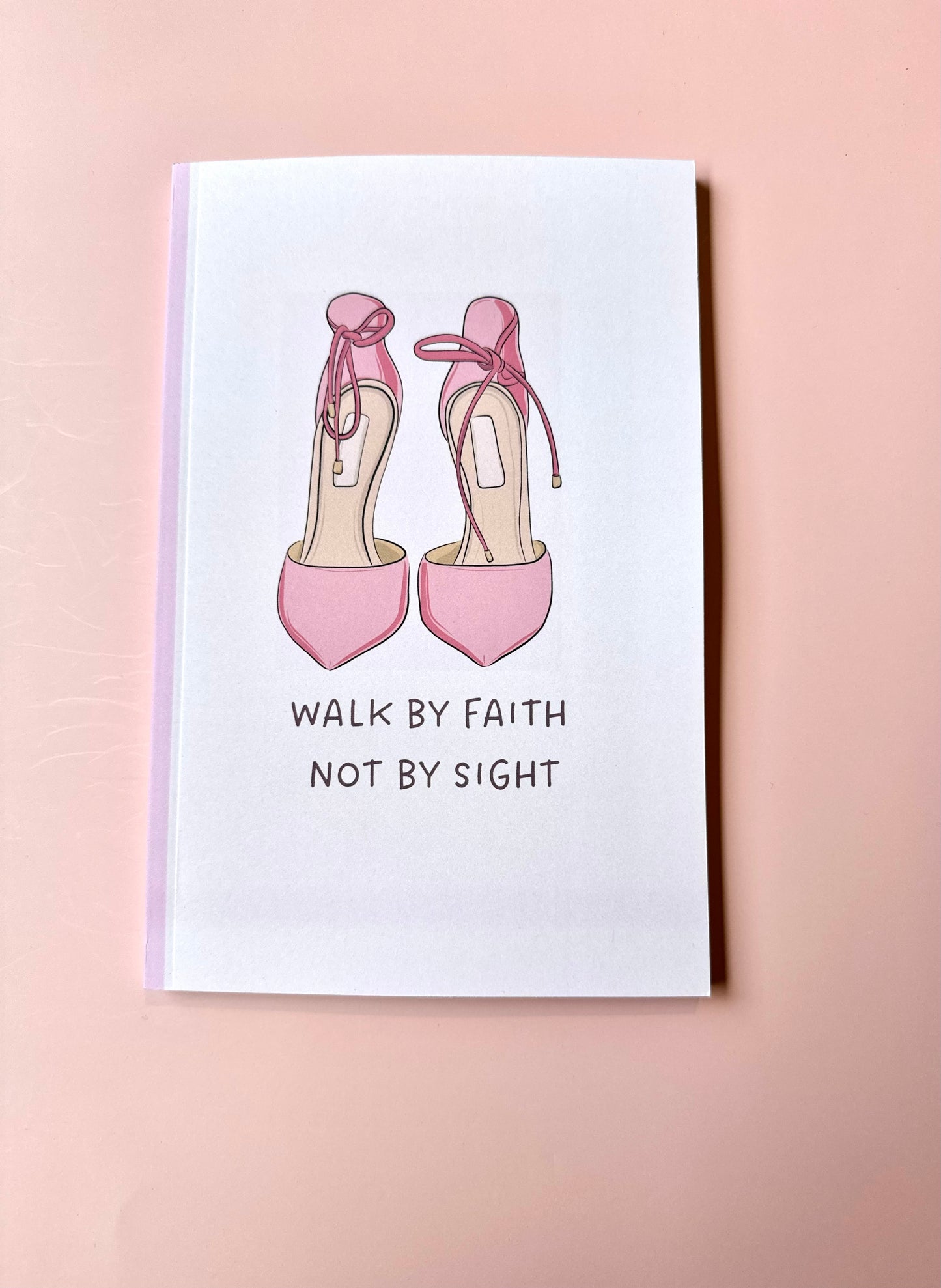 Walk by Faith, Not by Sight – Christian Notebook & Sticker Set | Christian Stationery (2 Corinthians 5:7)