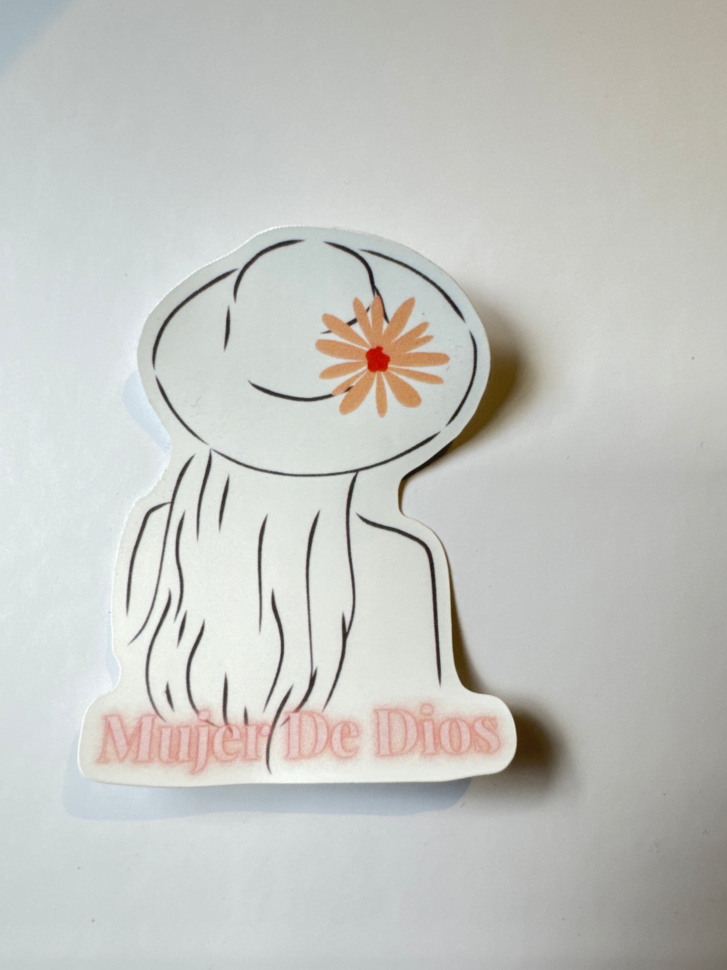 Mujer De Dios Christian Sticker