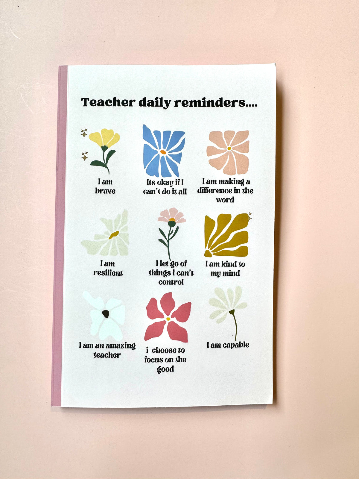 Teacher Daily Affirmations Notebook β