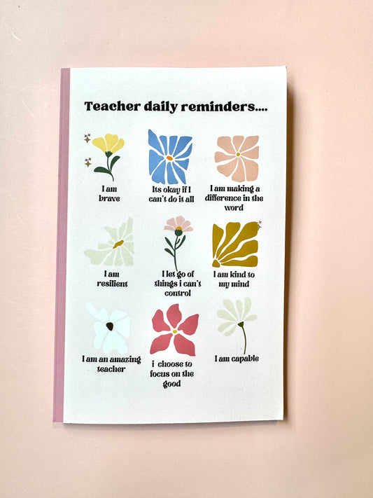 Teacher Daily Affirmations Notebook –