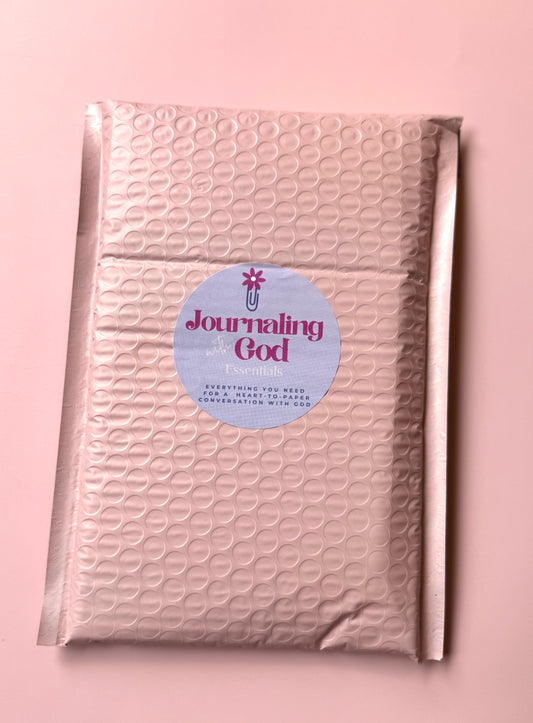 Girl, Flourish in Faith Journaling with God Essentials Kit – Christian Notebook, Bible Verse Pen & Faith Prompts