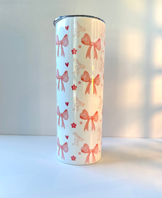 Pink Bows Tumbler