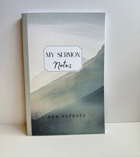 My Sermon Notes Journal for Men | Record, remember , and reflect on each week's sermon