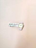 God’s Timing Is Perfect – Christian Notebook & Sticker Set | Christian Stationery