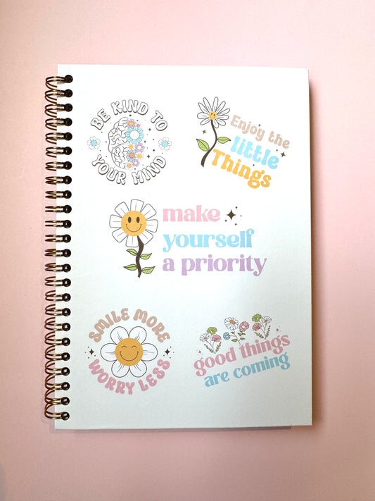 Make yourself a priority Affirmations Spiral Notebook