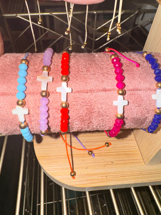 Christian Beaded Cross Bracelet