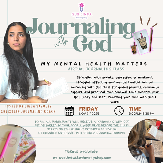 Virtual Journaling With God: Your Mental Health Matters  | NOV 7th