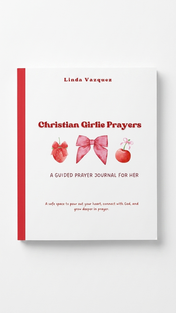 Christian Girlie Guided Prayer Journal β Pink Feminine Faith Notebook