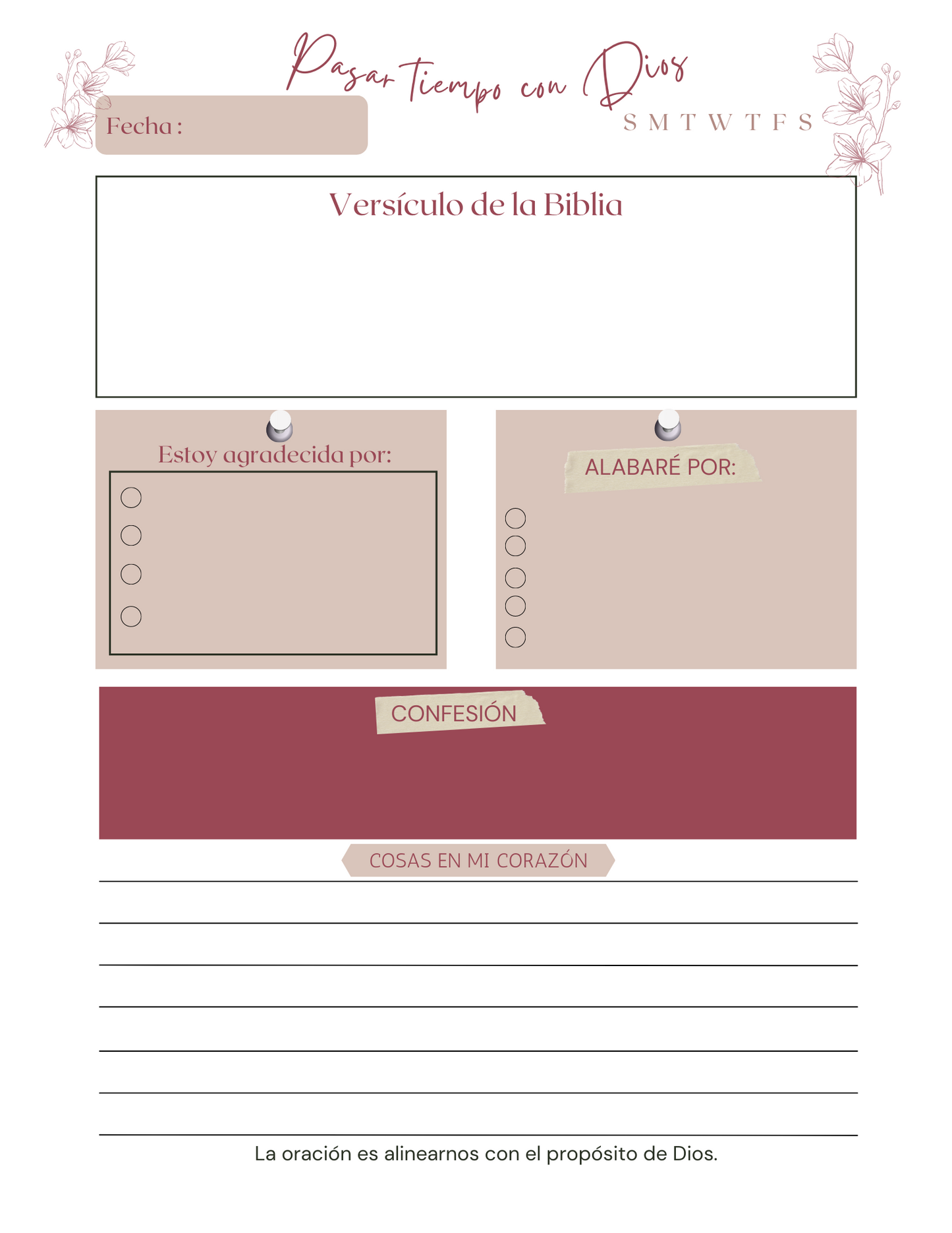Mi Diario De Oración Para Mujers ( Spanish Edition) (Paperback)