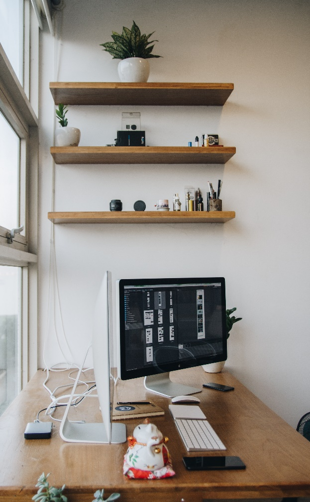 An organized work desk