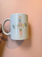 Floral Abstract Cross
– Christian Notebook & Mug Set | Faith-Based Stationery & Gift