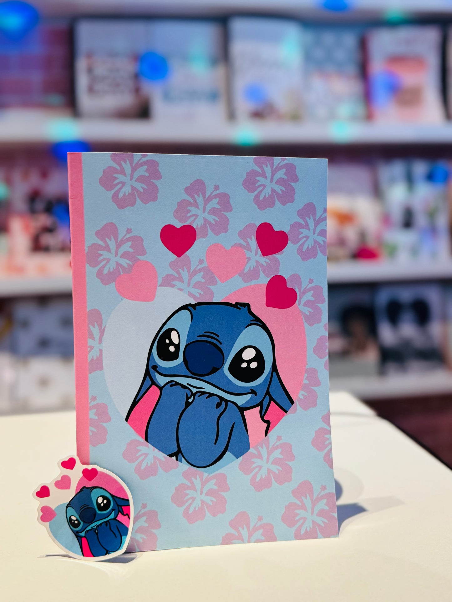 Stitch Hearts Journal and Sticker Set