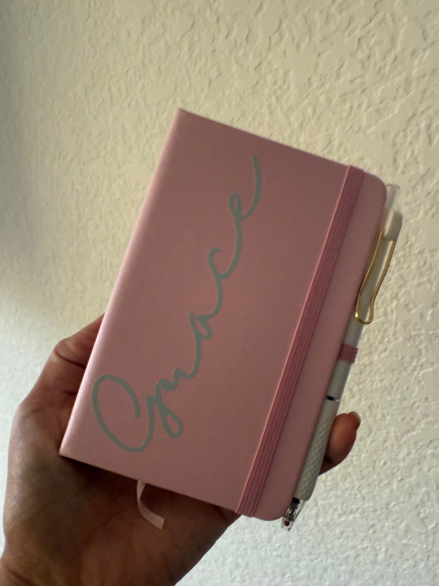 Custom Pocket Notebook with Pen – Add Name & Bible Verse