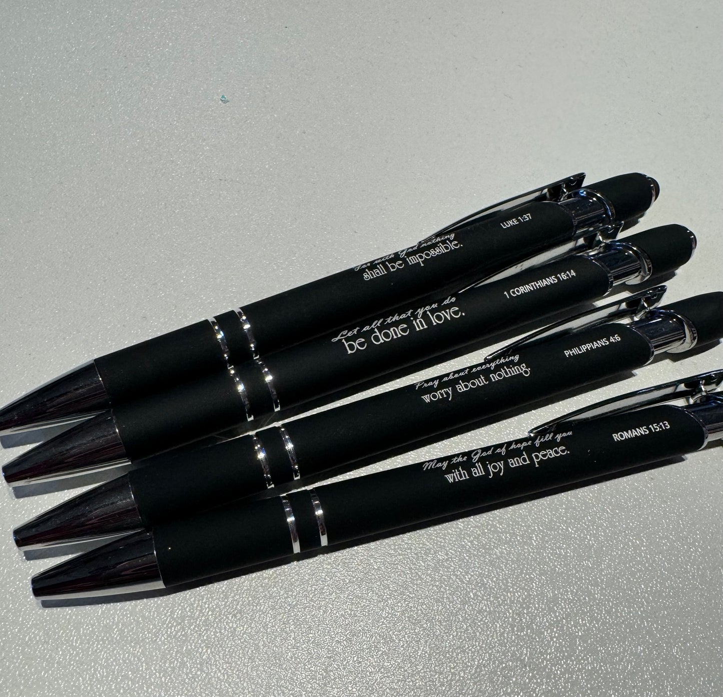 Black Bible Verse Pen ( Black Ink) ( Randomly Selected)