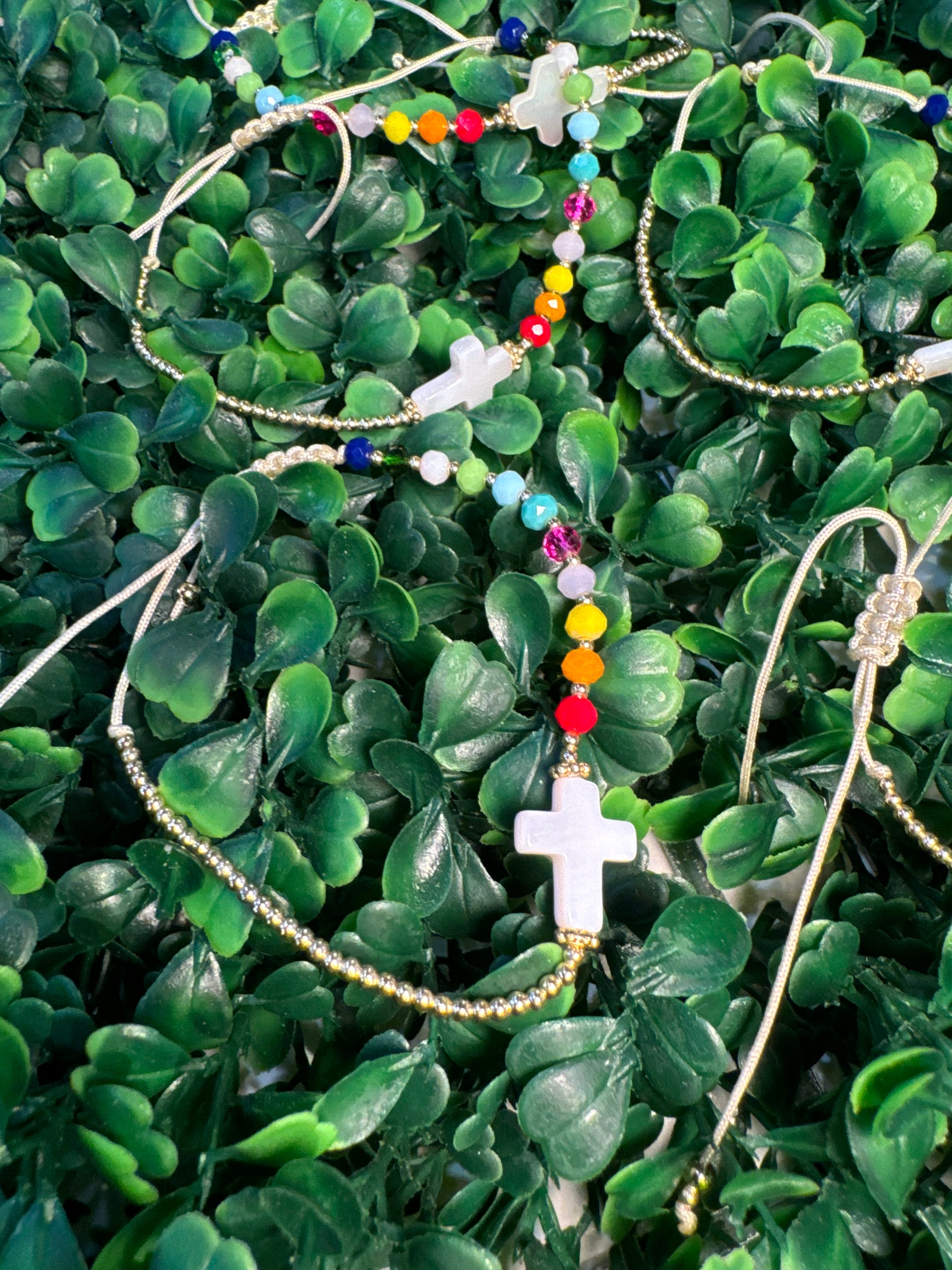 Christian Beaded Cross Bracelet