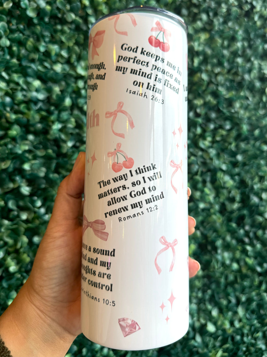 My Mental Health Matters with Bible verses Tumbler