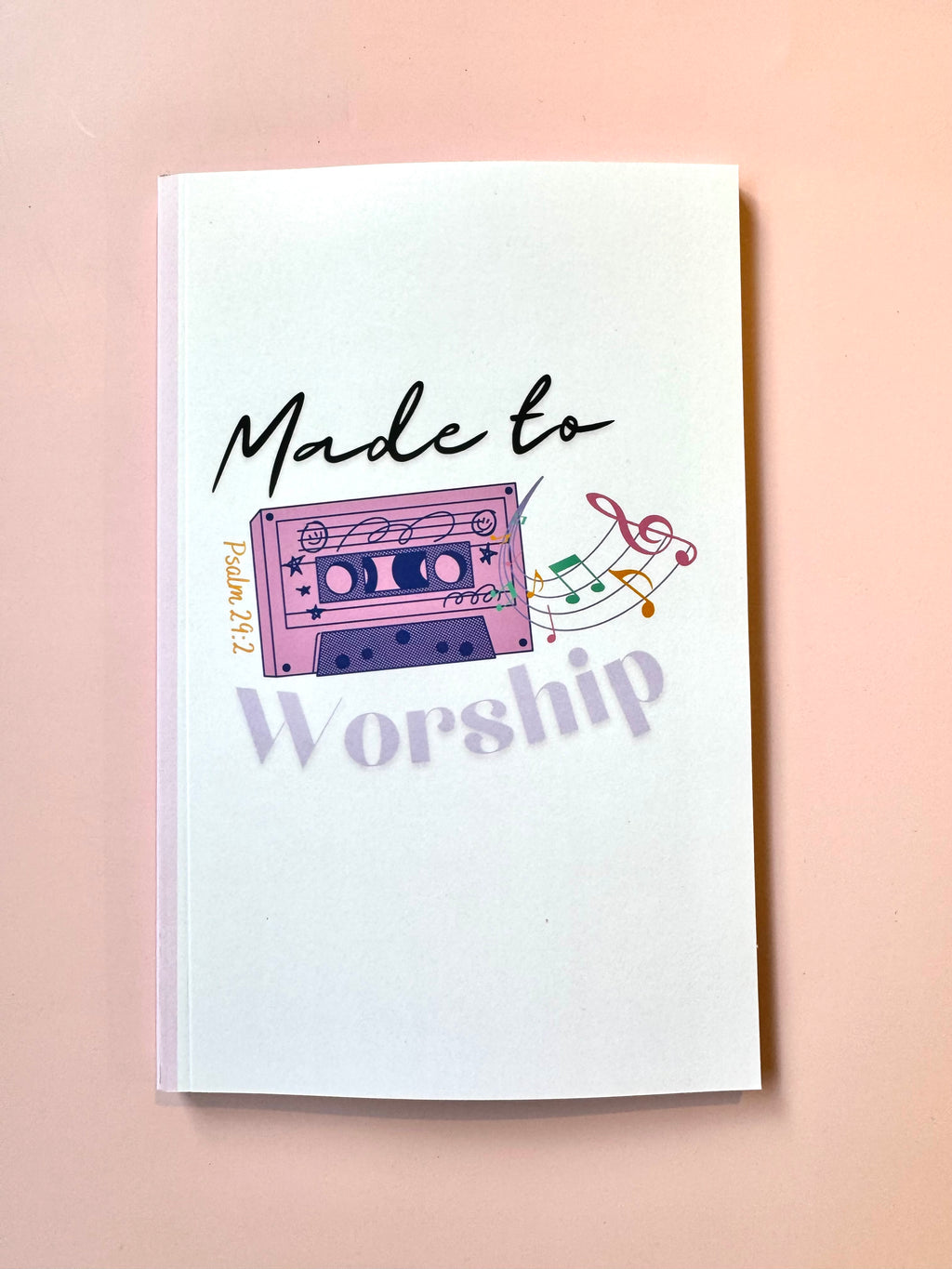 Made to Worship – Psalm 29:2 Christian Notebook & Sticker Set | Faith-Based Stationery for Quiet Moments