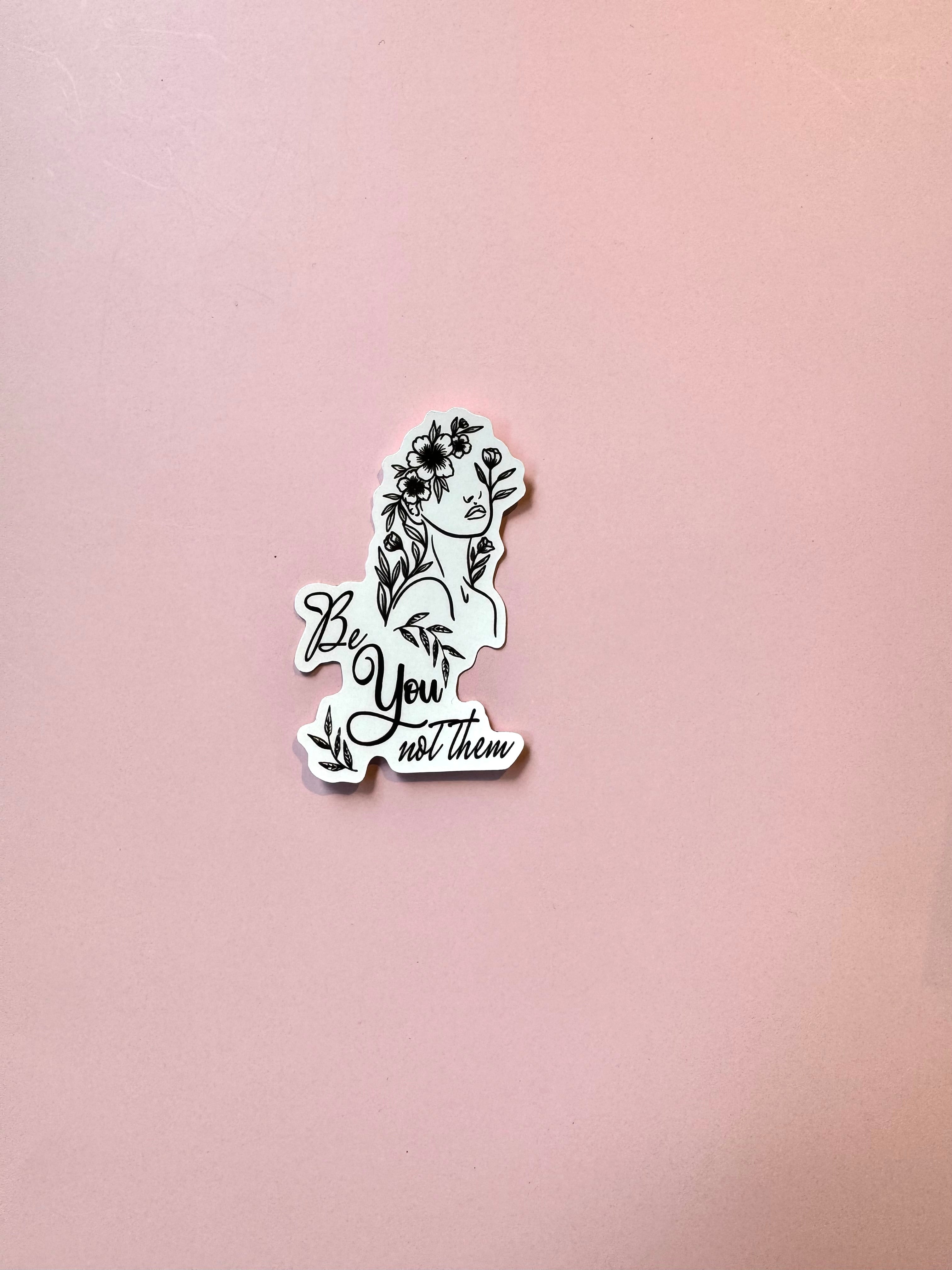 Be You Not Them– Christian Notebook & Sticker Set | Faith-Based Stationery for Quiet Moments