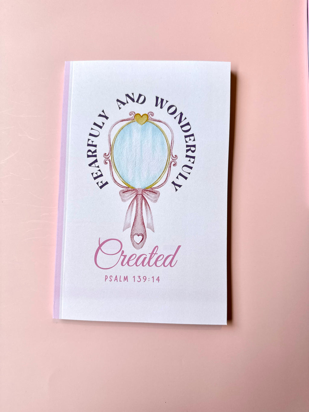 Fearfully and Wonderfully Made – Psalm 139:14 Christian Notebook & Sticker Set | Christian Stationery