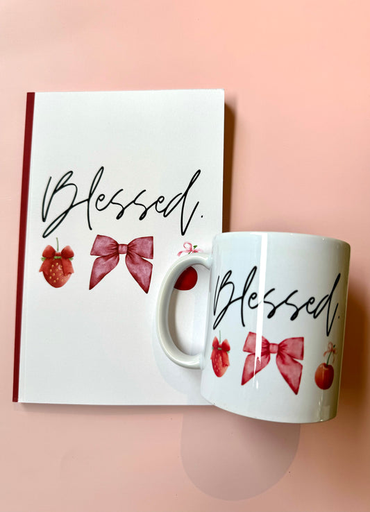 Blessed – Christian Notebook & Mug Set | Faith-Based Stationery & Gift