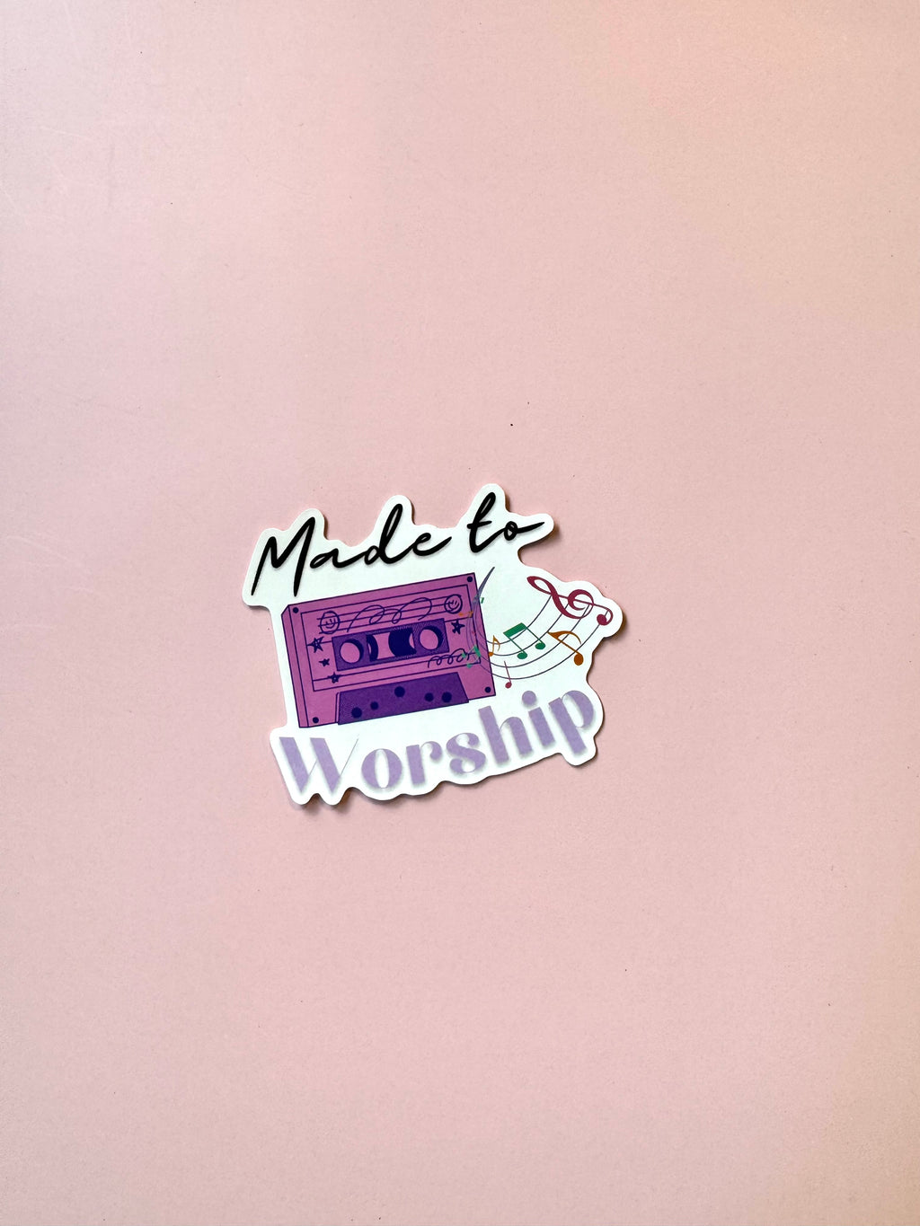 Made to Worship – Psalm 29:2 Christian Notebook & Sticker Set | Faith-Based Stationery for Quiet Moments