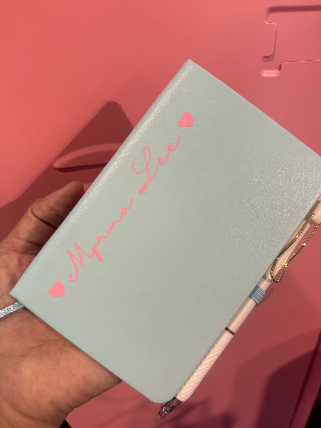 Custom Notebook with Pen – Add Name & Bible Verse