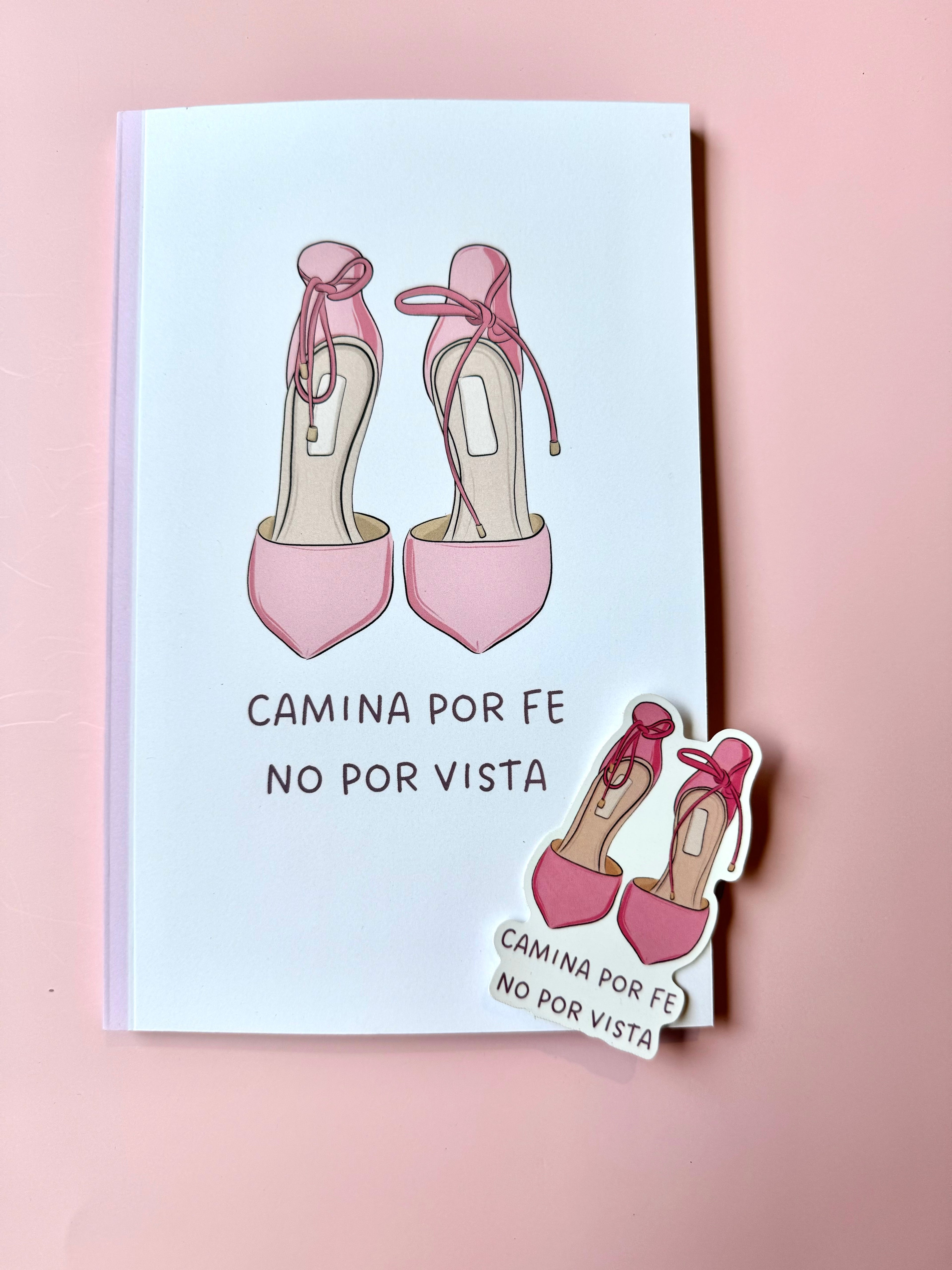 Camina por Fe, No por Vista – Cuaderno Cristiano en Español para Oración y Estudio Bíblico