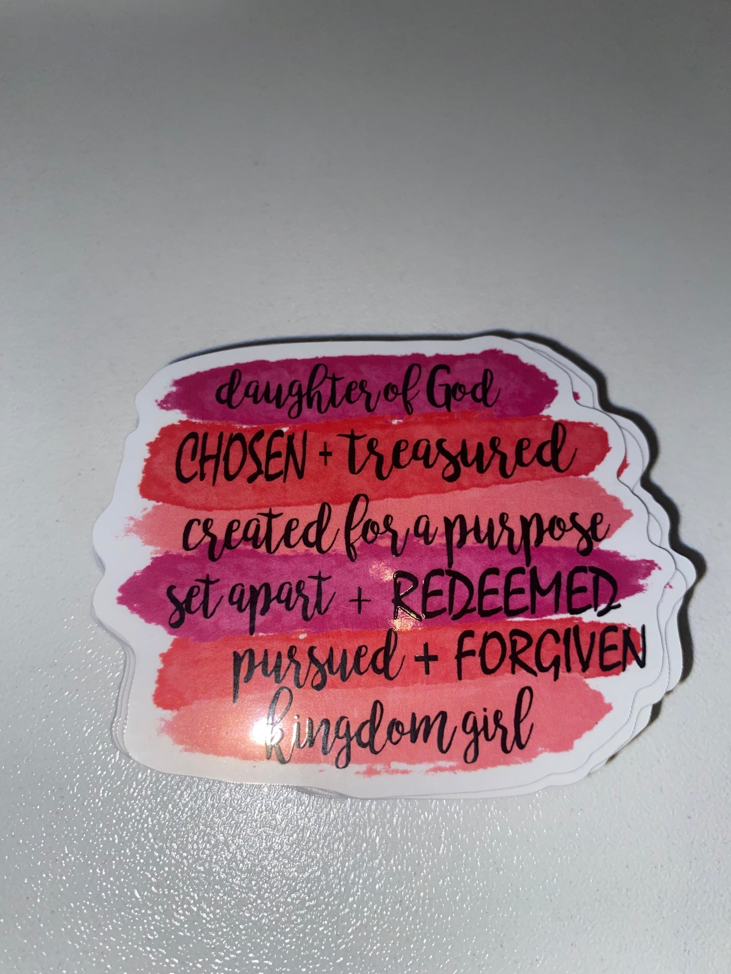 Christian Affirmations Vinyl Sticker