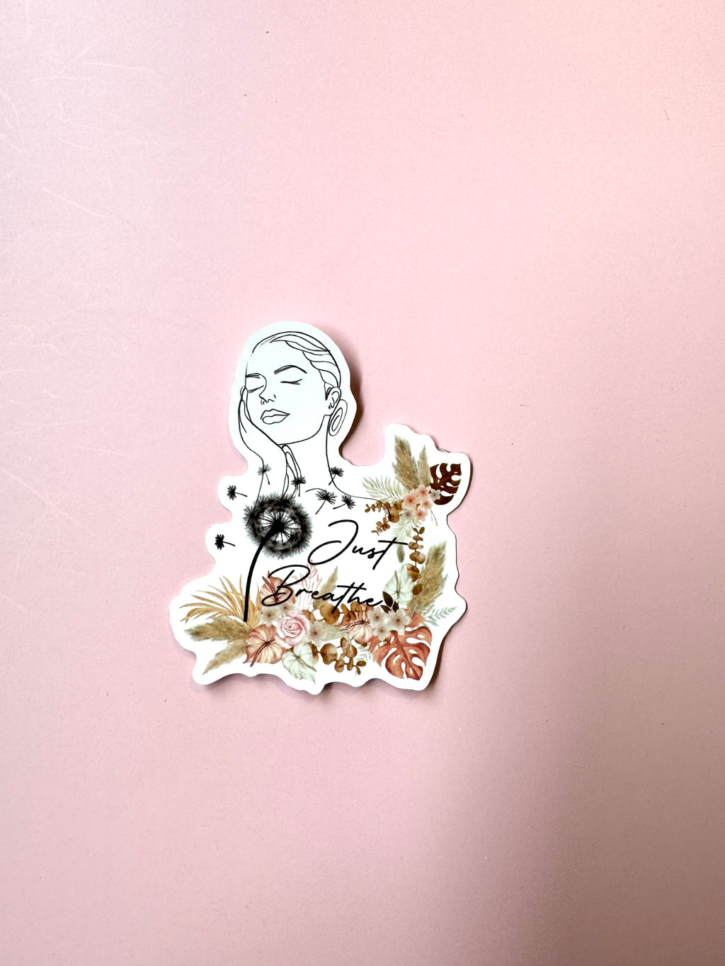 Just Breathe – Christian Notebook & Sticker Set | Faith-Based Stationery for Quiet Moments