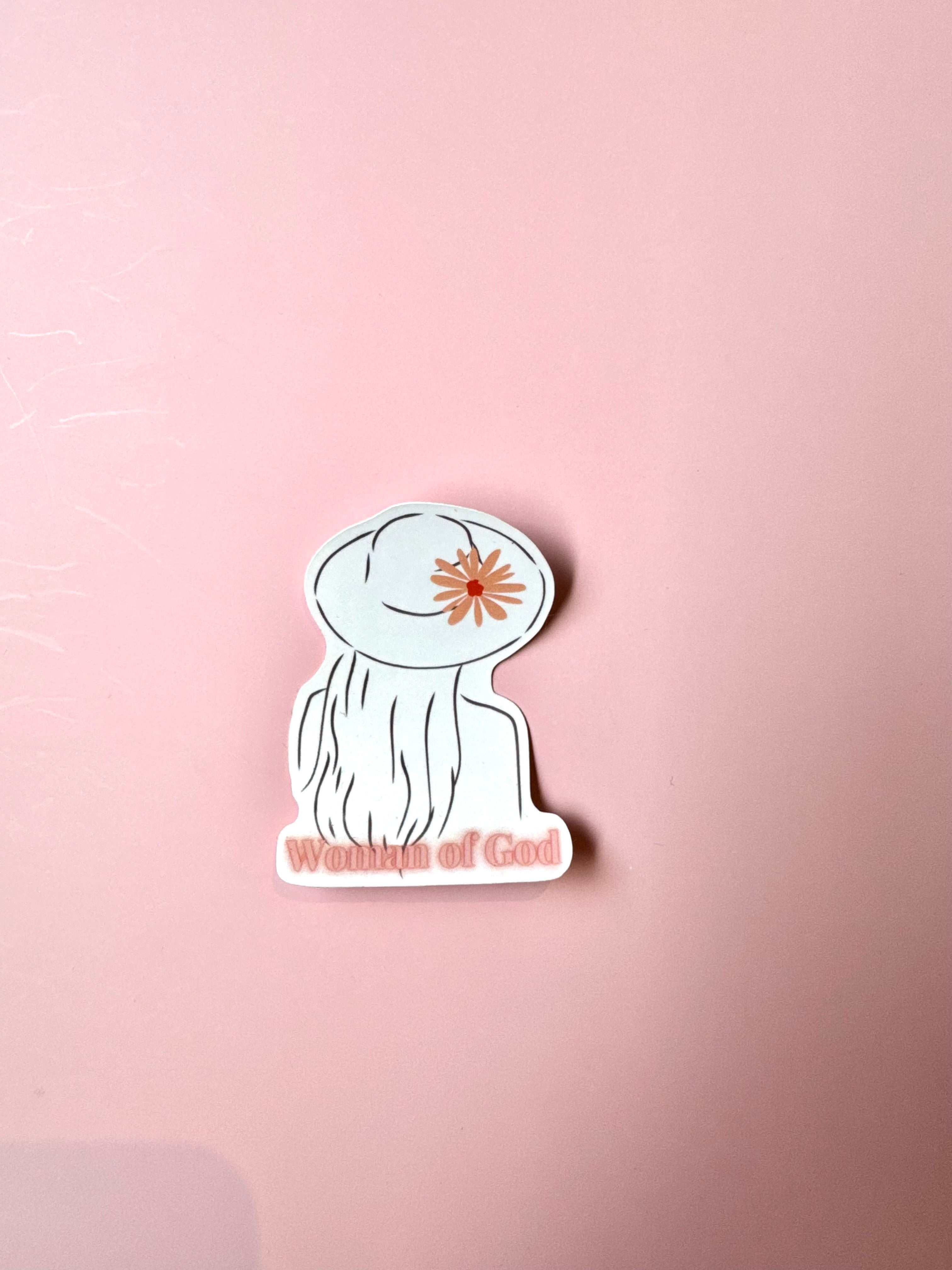 Woman Of God – Christian Notebook & Sticker Set | Christian Stationery