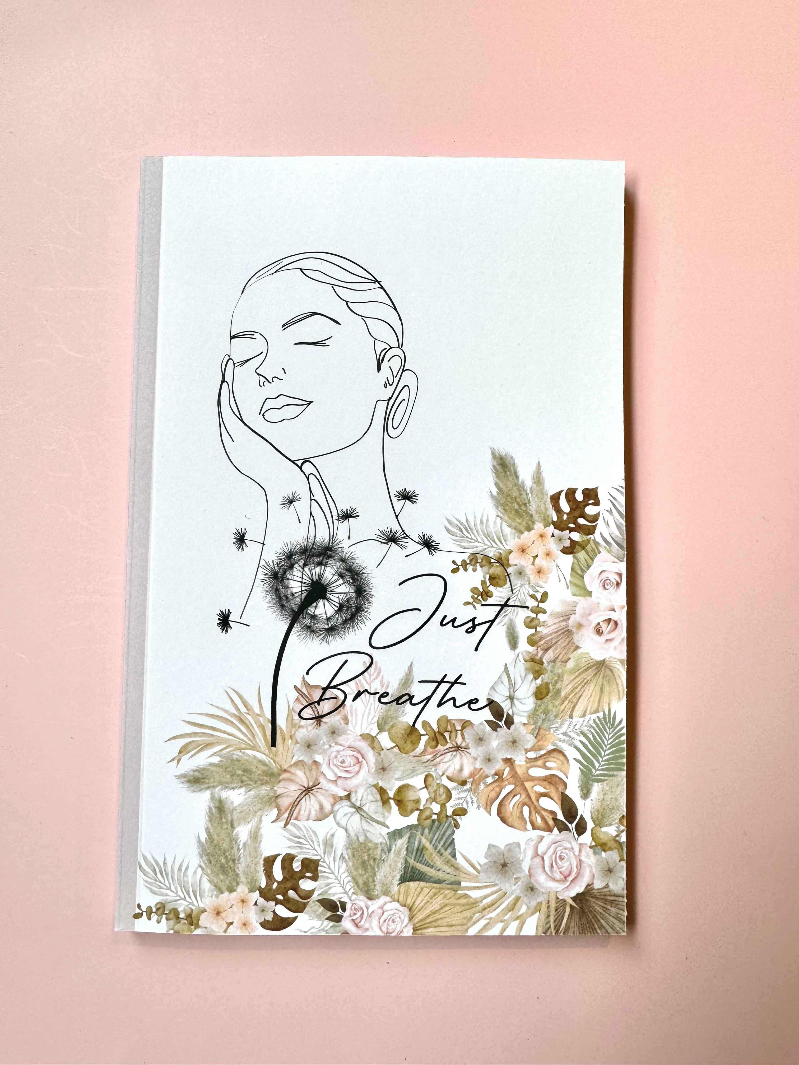 Just Breathe – Christian Notebook & Sticker Set | Faith-Based Stationery for Quiet Moments