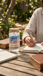 Girl Just Pray About It frosted Libbey glass can tumbler with bamboo lid – Quelinda