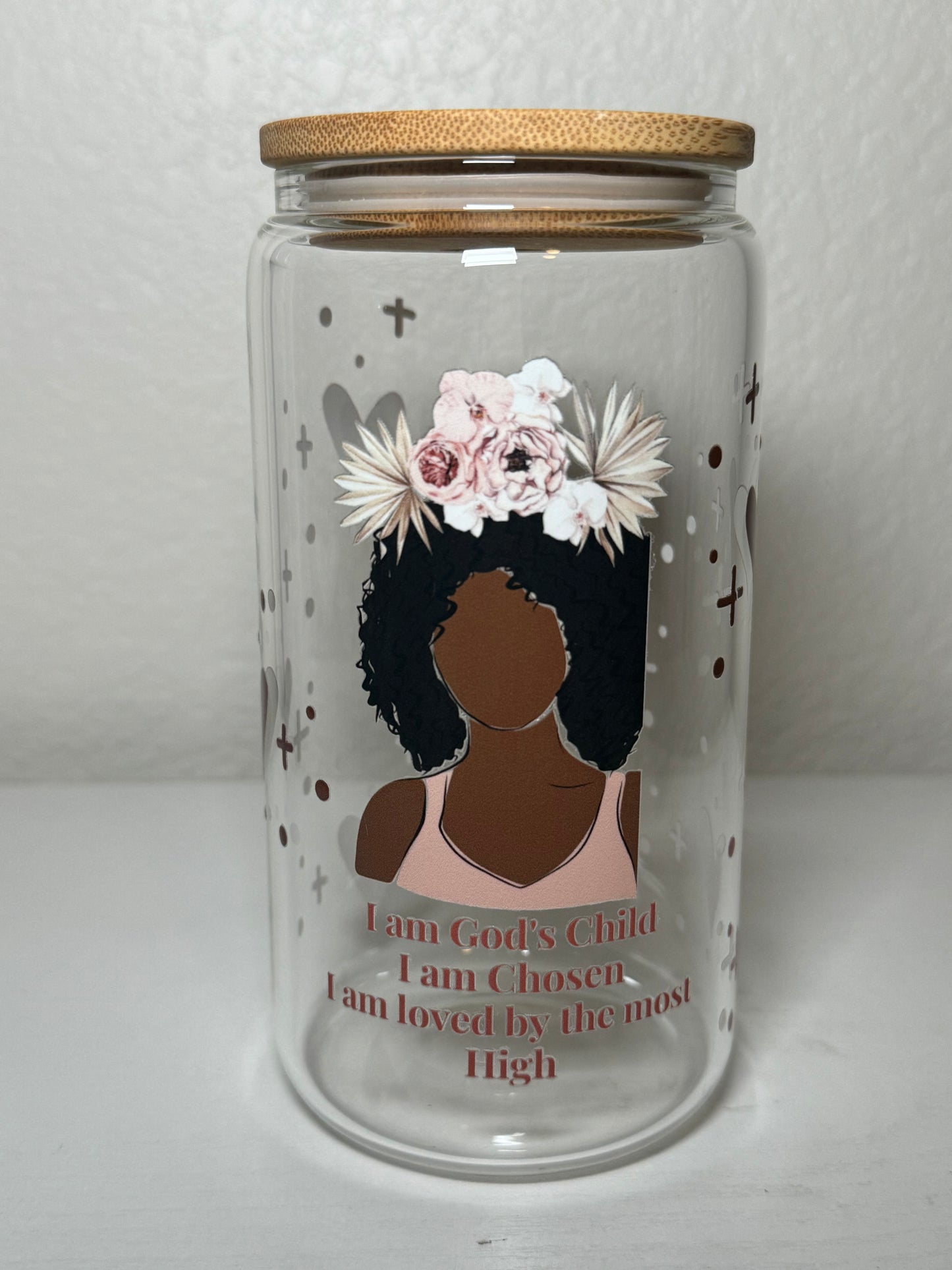 I am God's Child Libbey Glass Cup for black girls