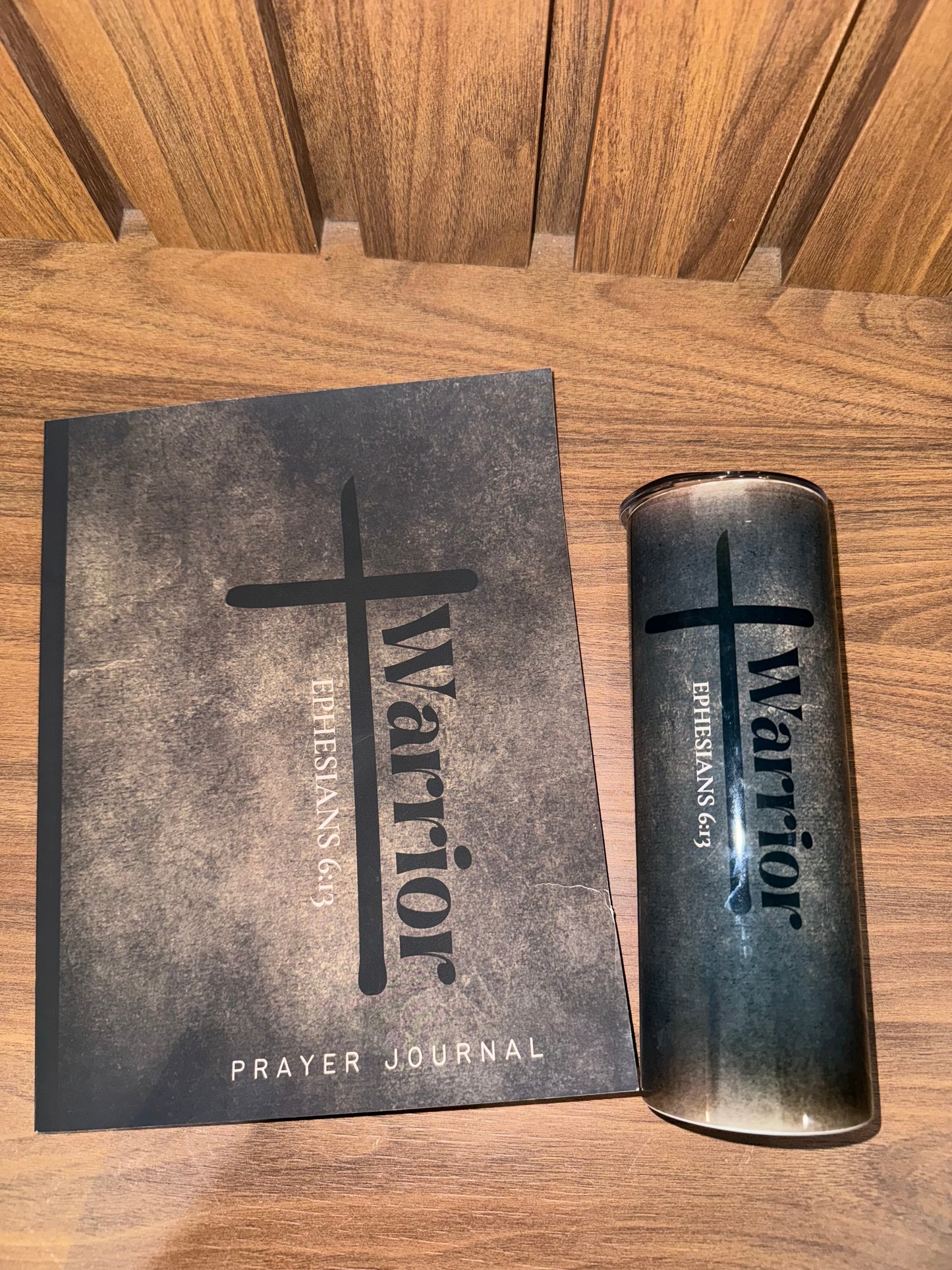 Warrior Prayer Journal and Tumbler Gift Set