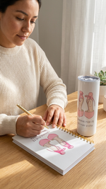 Walk by Faith Not by Sight Christian gift set – notebook, tumbler, pen and sticker – Quelinda