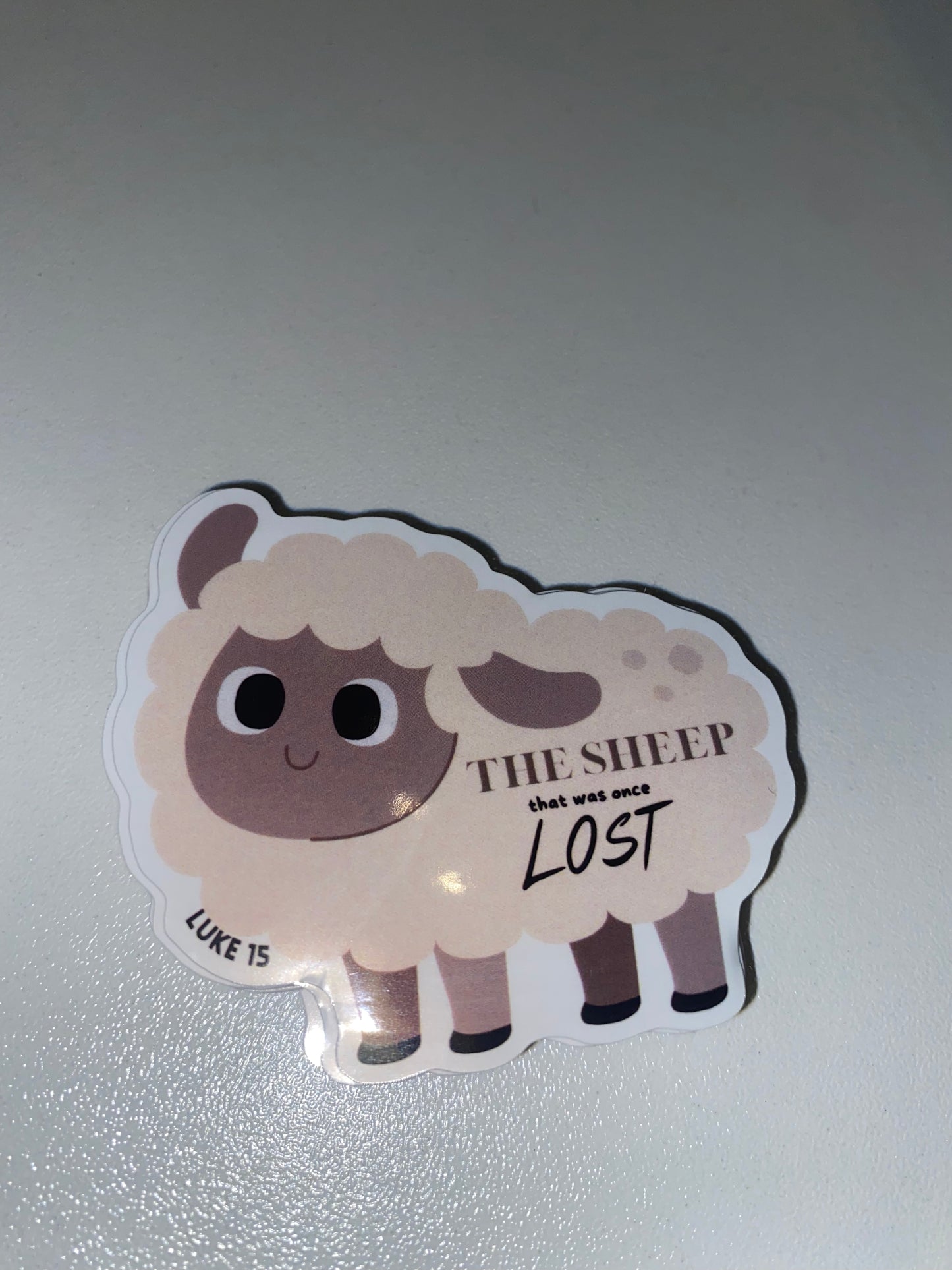 The sheep that was once lost ( Luke 15) Vinyl Sticker