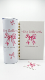 She Believed She Could So She Did | Spiral Notebook