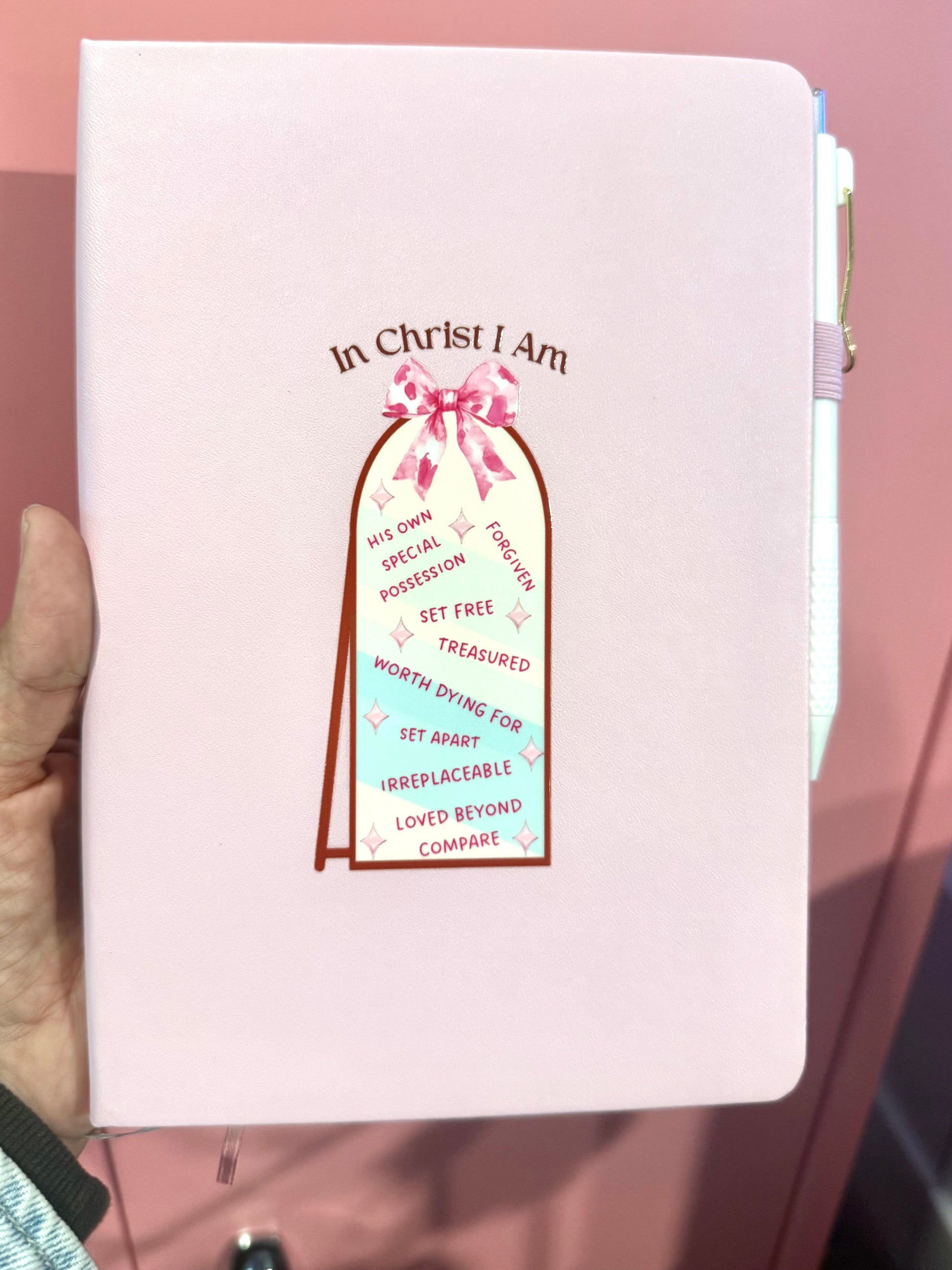 Custom Christian journal with original artwork – personalized faith notebook
