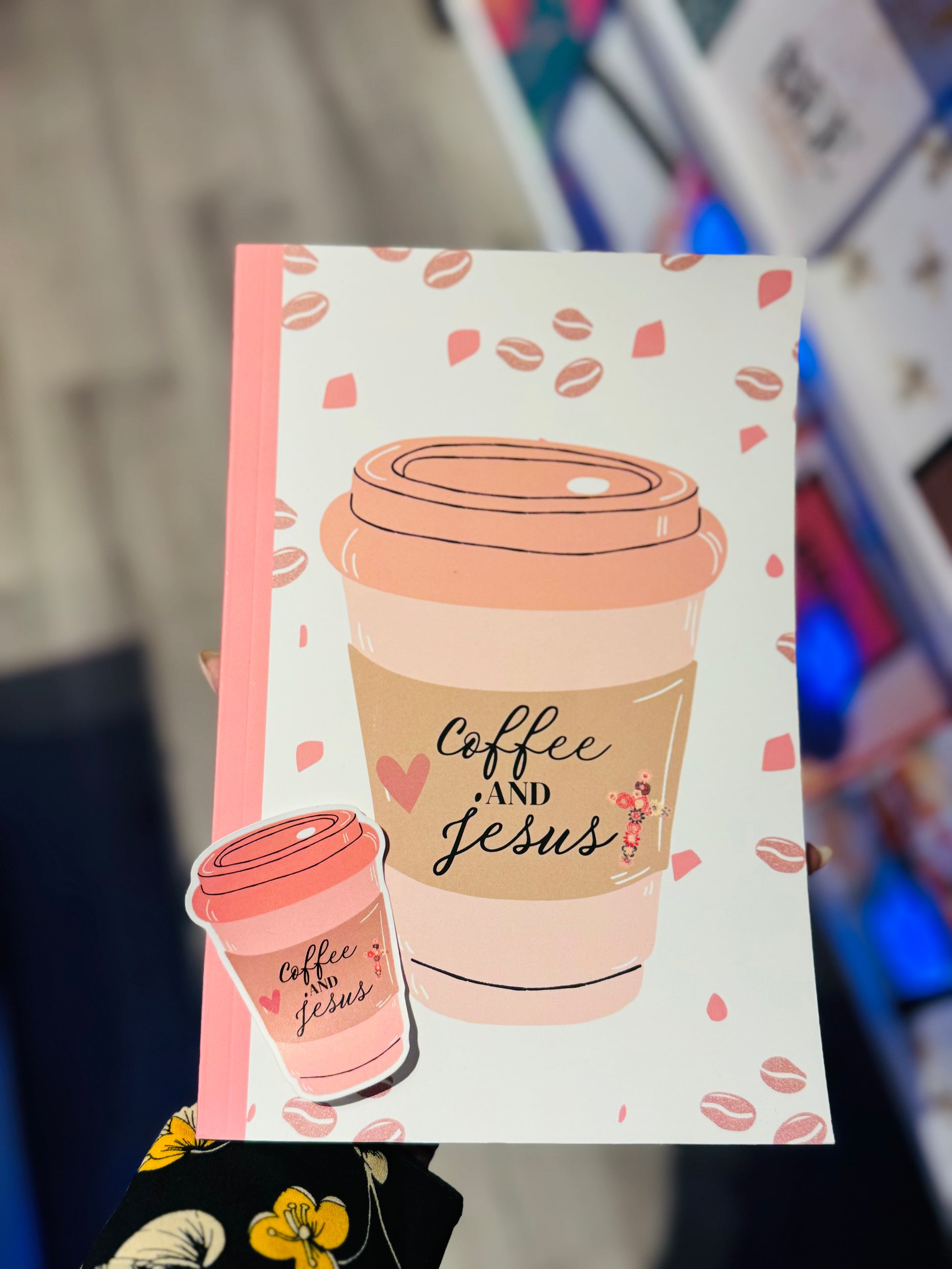 Coffee and Jesus Journal and Sticker Set